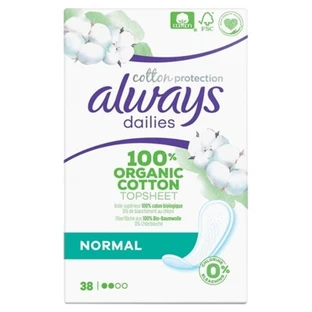 Always Dailies Cotton Protection Normal 38 Panty Liners