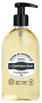 Le Comptoir du Bain Marseille Soap, Sweet Almond, Extra-Moisturizing,…