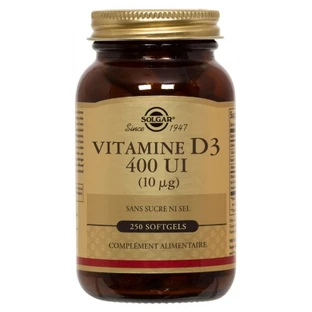 Solgar Vitamine D3 400 UI (10mcg) 250 Gélules