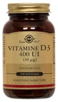 Solgar Vitamina D3 400 UI (10 mcg) 250 cápsulas