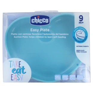 Chicco Silikon-Teller in Herzform mit Saugnapf, ab 9 Monaten