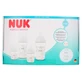 NUK Perfect Match-glazen set: 2 flessen van 120 ml + 2 flessen van 230 ml, 0–3 maanden en ouder