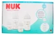 NUK Perfect Match Glasflaschen-Set: 2 x 120-ml-Flaschen + 2 x 230-ml-Flaschen, 0–3 Monate und älter