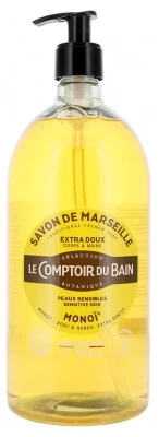 Le Comptoir du Bain Marseille Soap with Monoï, 1 L