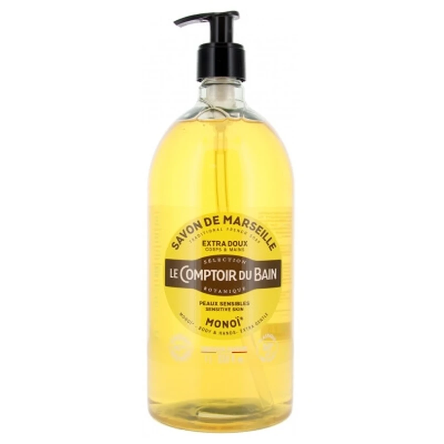 Le Comptoir du Bain Marseille Soap with Monoï, 1 L