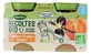Blédina Les Récoltes Bio Apples, Plums, and Vanilla—For Babies 6 Months and Up—Organic—2 Jars