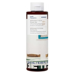 Gel de ducha de bergamota y pera de Korres, 250 ml