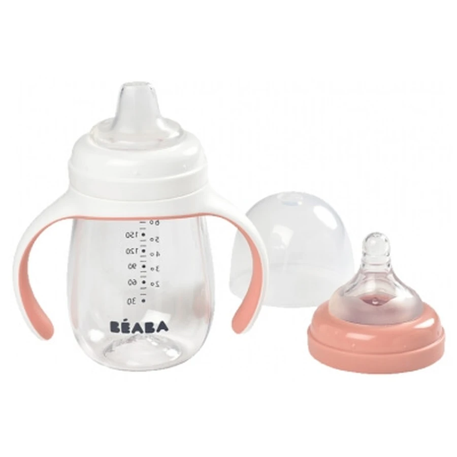 Béaba 2-in-1 Training Bottle, 210 ml, 4 Months and Up