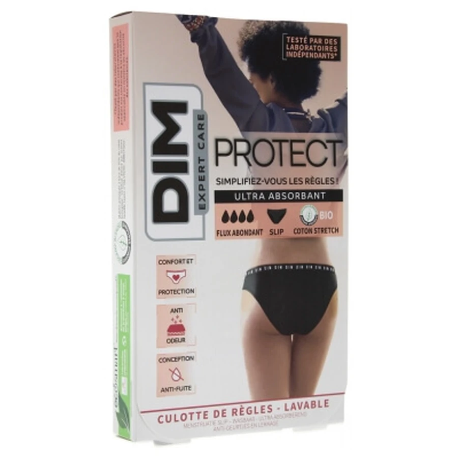 DIM Expert Care Protect Washable Period Panties for Heavy Flow, 1 Pair