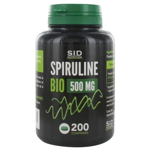 S.I.D Nutrition Espirulina ecológica 500 mg, 200 comprimidos