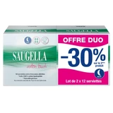 Saugella Cotton Touch Nighttime: paquete de 2 x 12 compresas extrafinas con alas