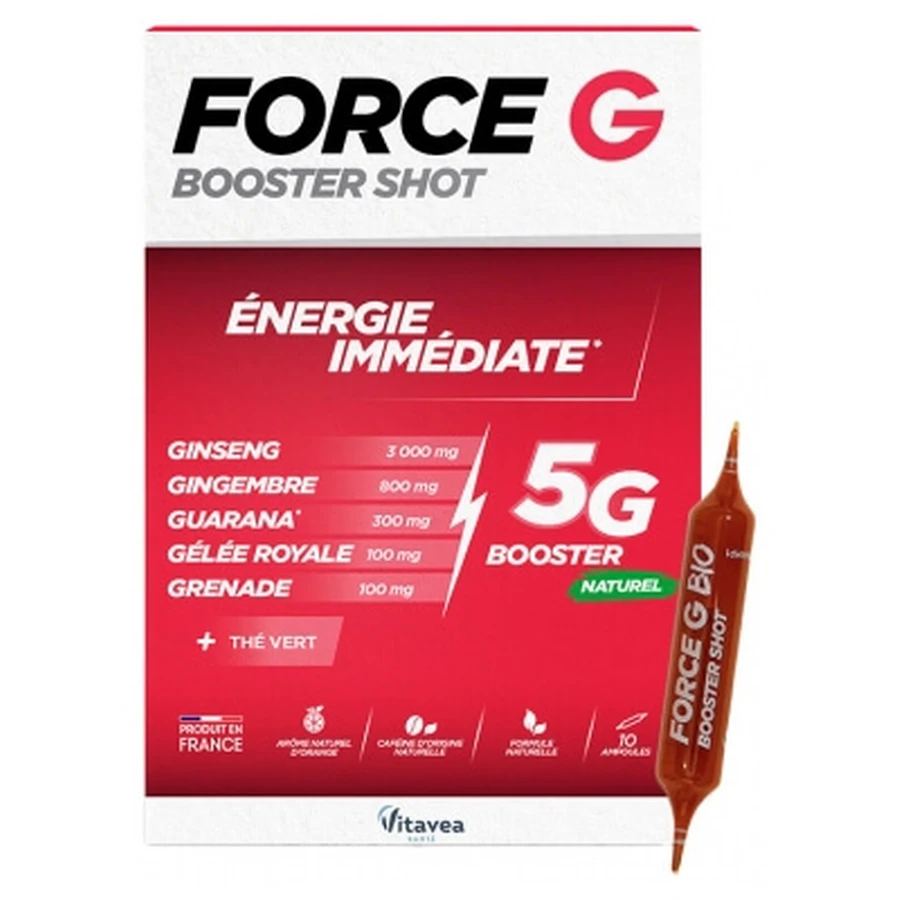 Vitavea Force G Booster Shot: Energía instantánea, 10 viales