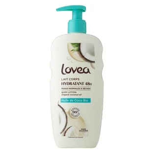 Lovea 48-Hour Moisturizing Body Lotion with Organic Coconut Oil, 250 ml