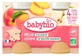 Babybio Peach & Apple, 4 Months and Up, Organic, 2 Jars of 130 g