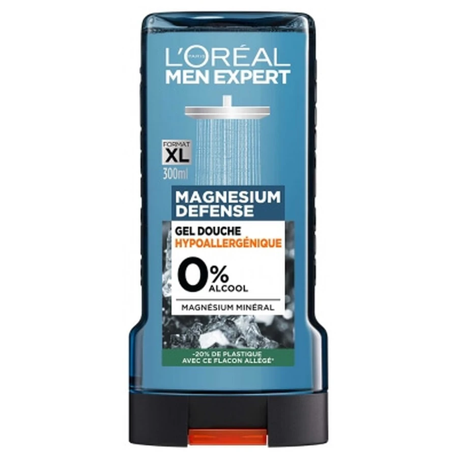 L'Oréal Paris Men Expert Hypoallergene Magnesium Defense douchegel, 300 ml