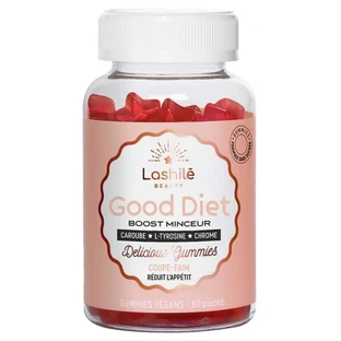 Lashilé Beauty Good Diet Boost – Appetitzügler zur Gewichtsreduktion, 60 Gummibärchen