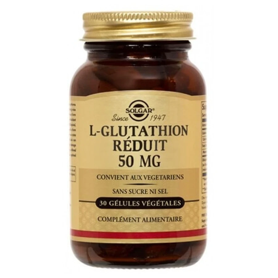 Solgar Reduziertes L-Glutathion 50 mg, 30 vegetarische Kapseln