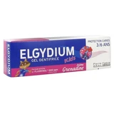 Gel dentífrico Elgydium Kids para la protección contra las caries, de 3 a 6 años, 50 ml - Sabor: granadina