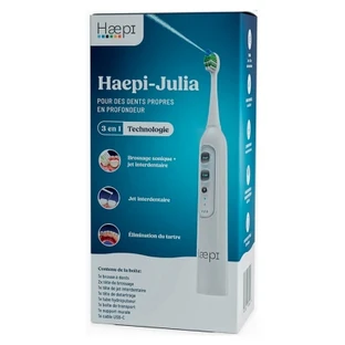 Cepillo de dientes eléctrico 3 en 1 Haepi Julia con chorro de agua