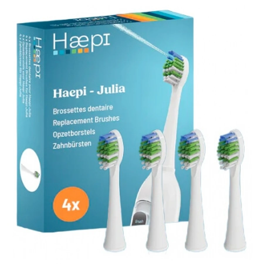 Haepi Julia: 4 cabezales de cepillo de dientes