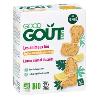 Good Goût Animals with Lemon Essential Oil, For Babies 10 Months and Up, Organic, 80 g