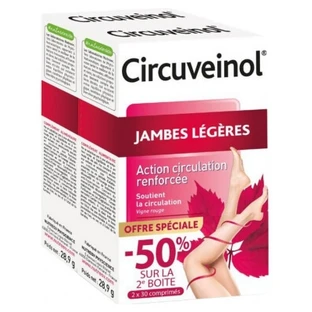 Nutreov Circuveinol Light Legs, verpakking van 2 x 30 tabletten, speciale aanbieding