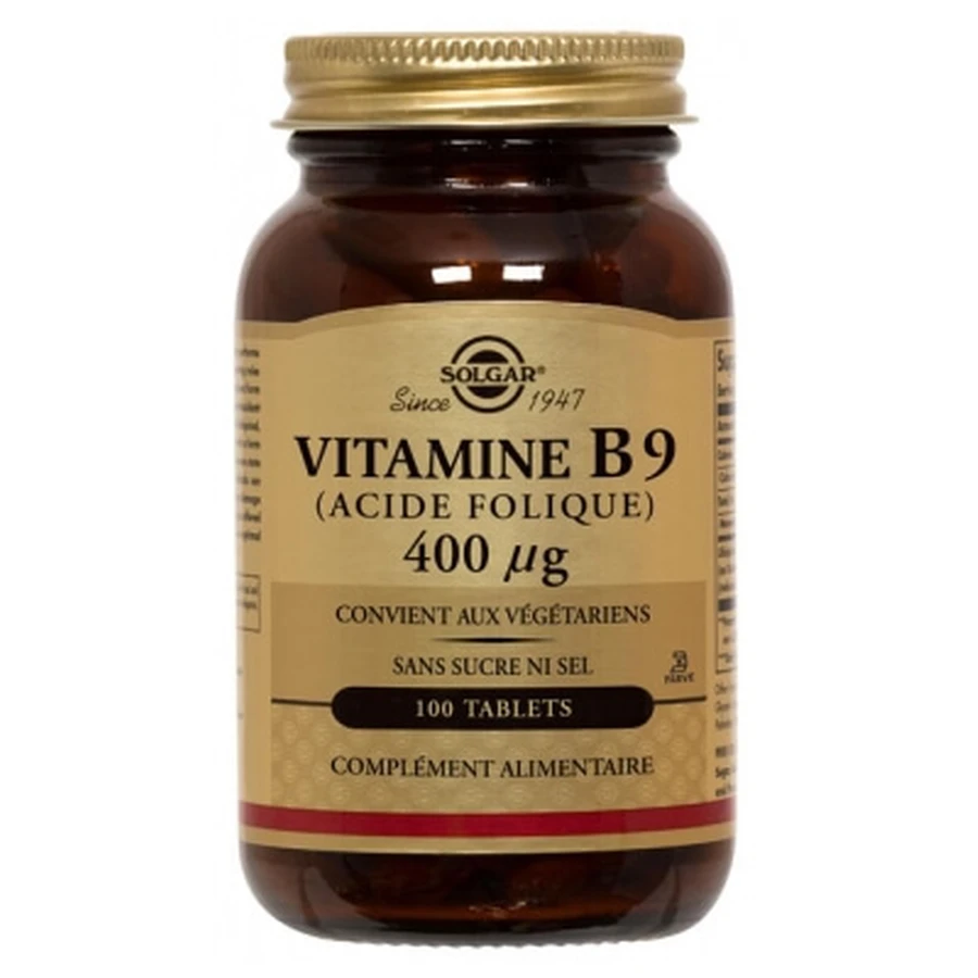 Solgar Vitamin B9 (Folic Acid) 400 µg, 100 Tablets