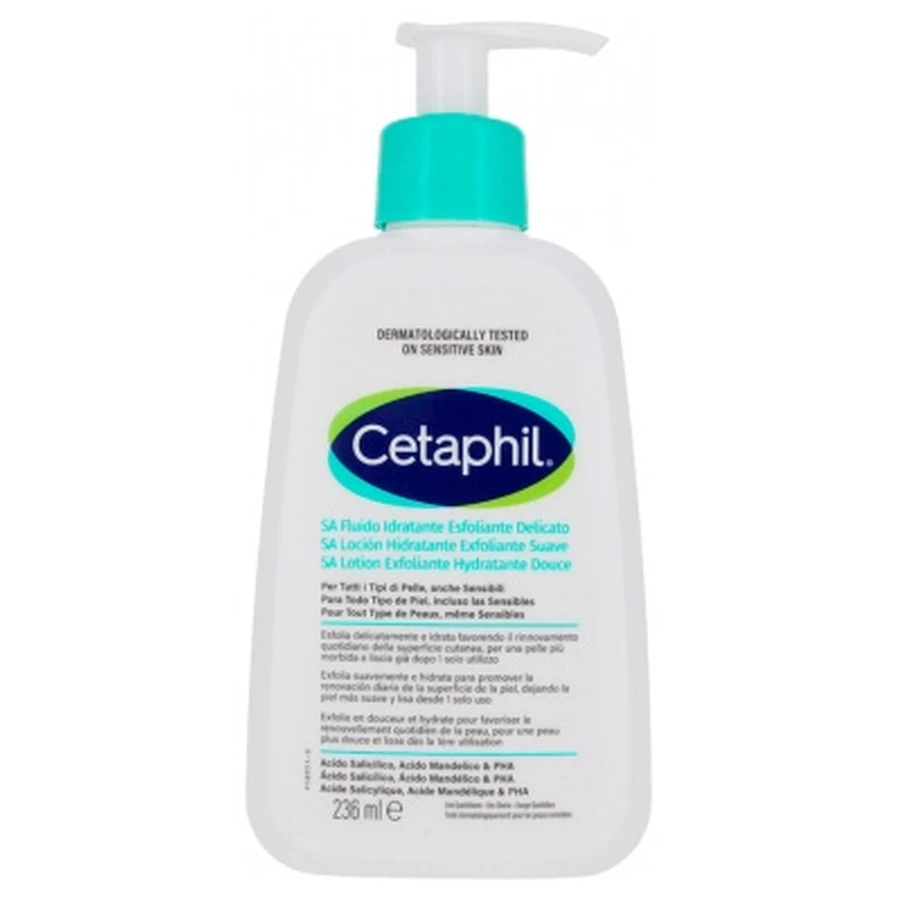 Loción hidratante y exfoliante suave Cetaphil, 236 ml