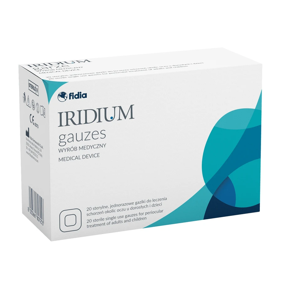 Iridium Carnations, 5 x 20 sterile Kompressen zur Behandlung von Augenerkrankungen