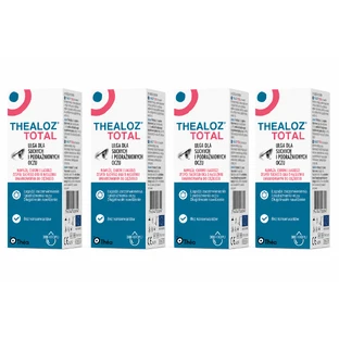 Thealoz Total, Augentropfen, 4 × 10 ml