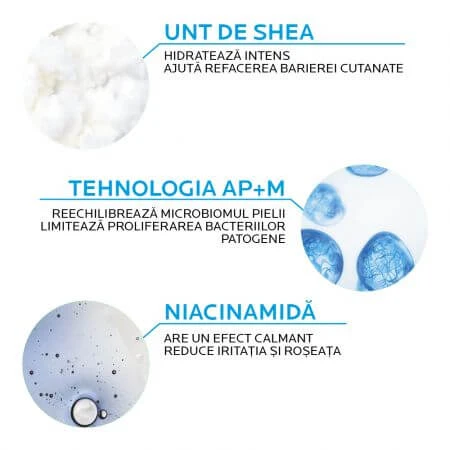 La Roche-Posay Lipikar Baume Light AP+M drievoudig werkende balsem tegen droge huidplekken, 200 ml