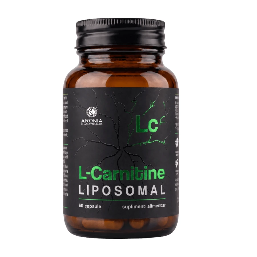 L-carnitine liposomale — 60 gélules contenant du L-tartrate de L-carnitine sous forme liposomale, pour favoriser l'énergie, le métabolisme et les performances physiques
