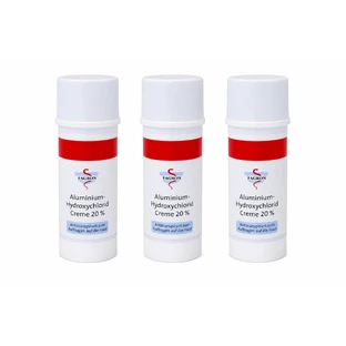 Crema de clorhidrato de aluminio al 20 %, Fagron, 3 x 50 ml