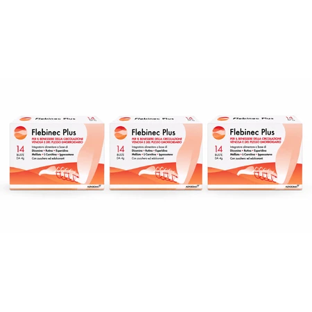 Flebinec Plus, 3 x 14 sobres de 4 g