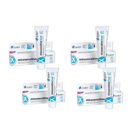 Miradent Mirasensitive Hap+ tandpasta, 4 x 50 ml