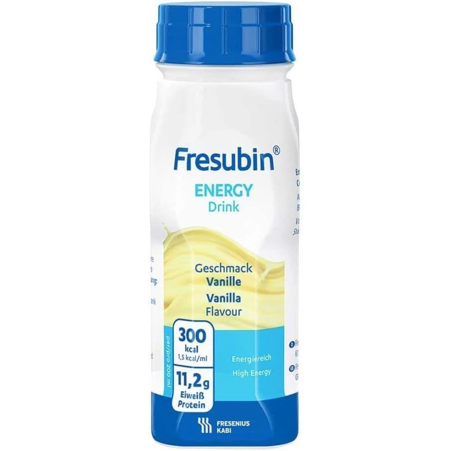 Fresubin Energy, con sabor a vainilla, 24 x 200 ml, Fresenius Kabi