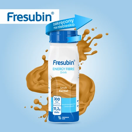 Fresubin Energy Fibre Energietränk mit Karamellgeschmack, 16 x 200 ml, Fresenius Kabi