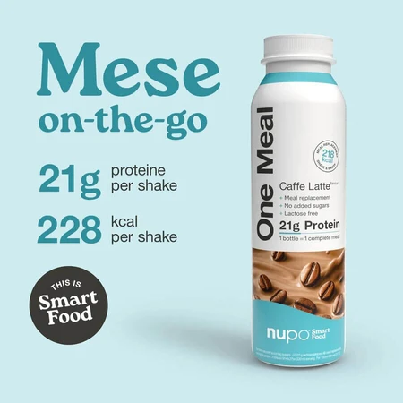 One Meal Shake mit Caffè-Latte-Geschmack, 330 ml, Nupo