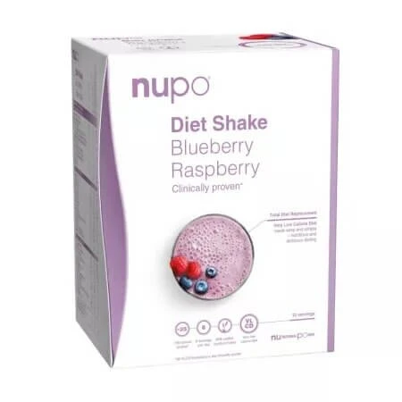 Boisson minceur aux myrtilles et framboises, 12 sachets de 32 g, Nupo