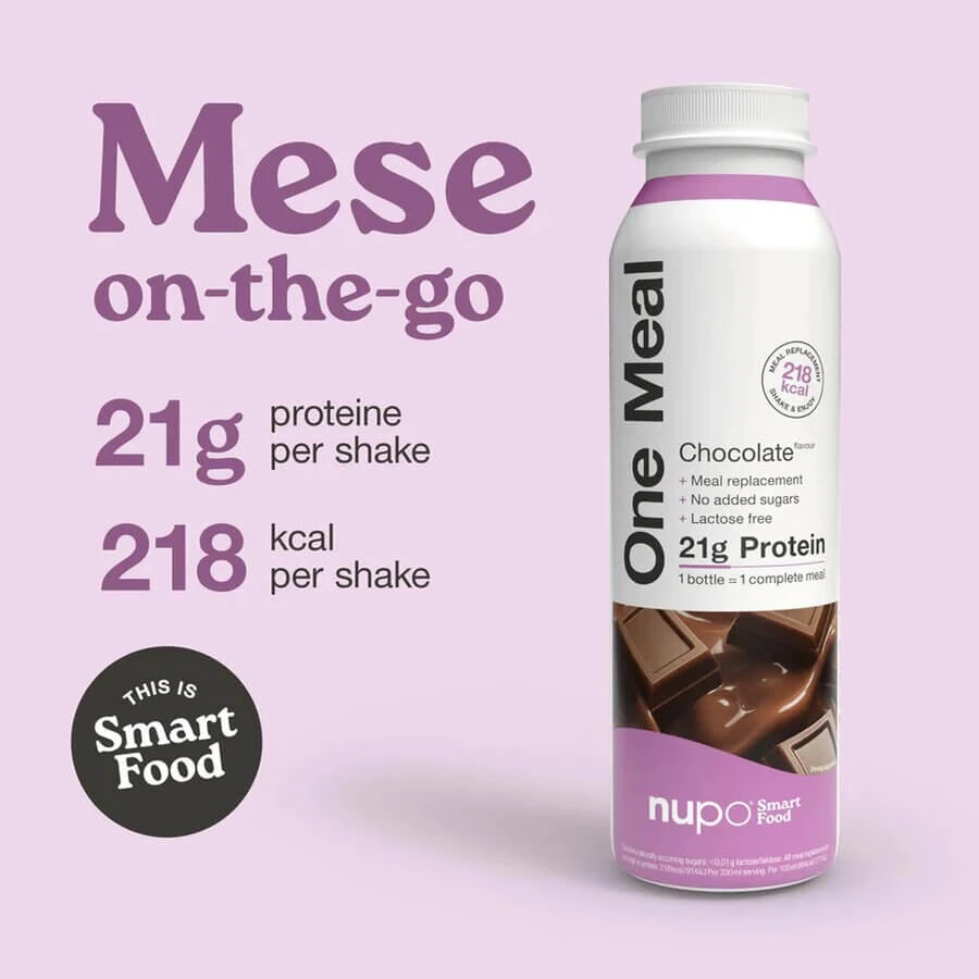 One Meal Chocolate-Flavored Shake, 330 ml, Nupo
