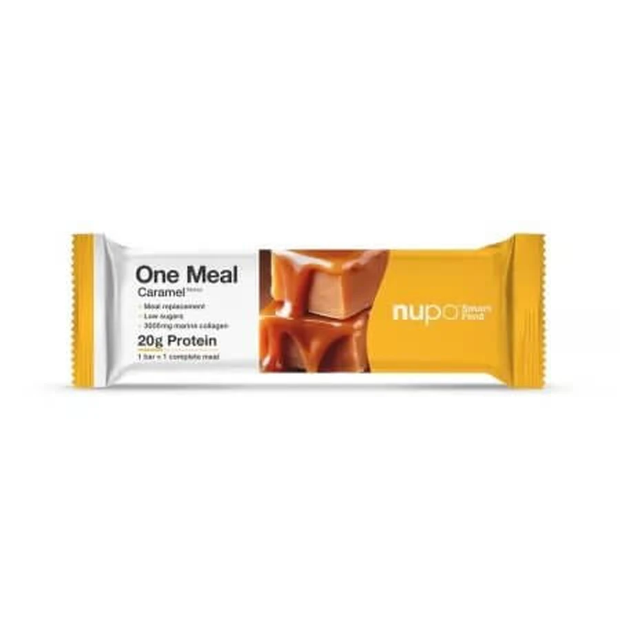 One Meal Riegel mit Karamellgeschmack, 60 g, Nupo