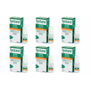 Systane Ultra Moisturizing Eye Drops, 6x10 ml, Alcon