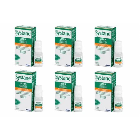 Systane Ultra Moisturizing Eye Drops, 6x10 ml, Alcon