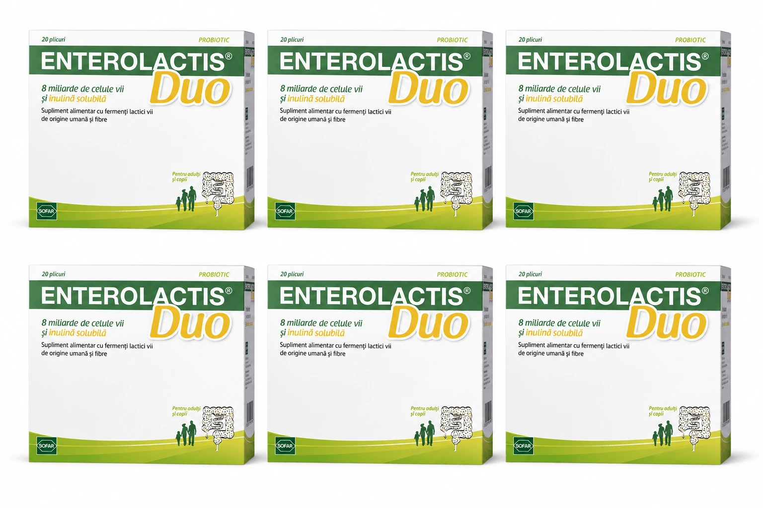 Enterolactis Duo, 6 x 20 sachets, Sofar