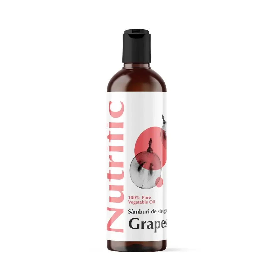 Huile de pépins de raisin pure, 100 ml, Nutrific