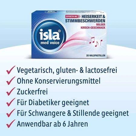 isla® med voice Pastillen, 80 St Pastillen