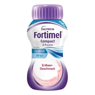Fortimel Compact Erdbeergeschmack, 8X4X125 ml Flüssigkeit