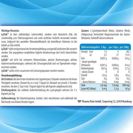 LyZink Herpes®-capsules, 15 capsules