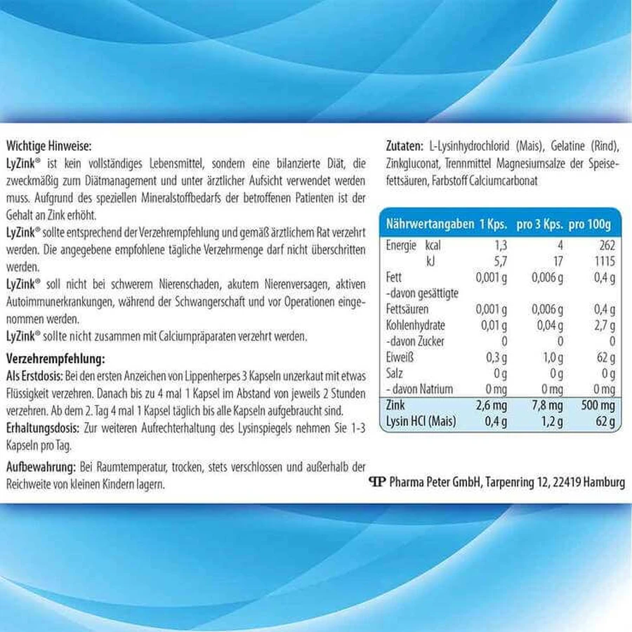 LyZink Herpes®-capsules, 15 capsules