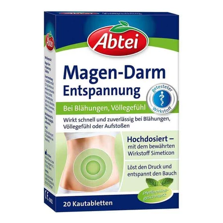 Abtei Gastrointestinal Relief, 20 kauwtabletten